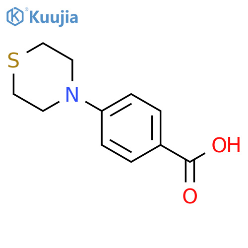 4-(thiomorpholin-4-yl)benzoic acid structure