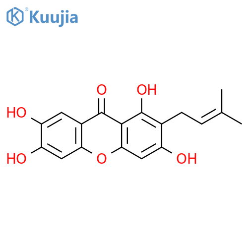 9H-Xanthen-9-one, 1,3,6,7-tetrahydroxy-2-(3-methyl-2-buten-1-yl)- structure