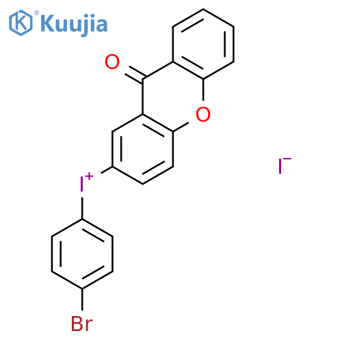 Iodonium, (4-bromophenyl)(9-oxo-9H-xanthen-2-yl)-, iodide structure