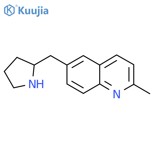 2-methyl-6-(pyrrolidin-2-yl)methylquinoline structure