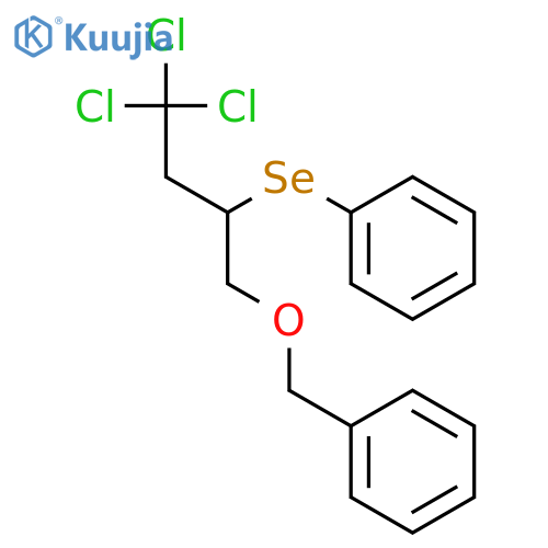 Benzene, [[3,3,3-trichloro-1-[(phenylmethoxy)methyl]propyl]seleno]- structure