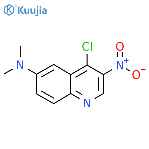 4-chloro-N,N-dimethyl-3-nitroquinolin-6-amine structure