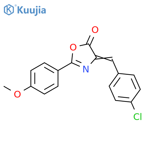 5(4H)-Oxazolone, 4-[(4-chlorophenyl)methylene]-2-(4-methoxyphenyl)- structure