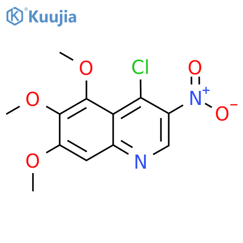 4-Chloro-5,6,7-trimethoxy-3-nitroquinoline structure