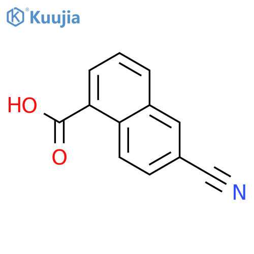 6-cyanonaphthalene-1-carboxylic acid structure