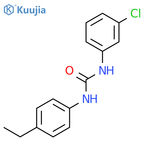 Urea, N-(3-chlorophenyl)-N'-(4-ethylphenyl)- structure