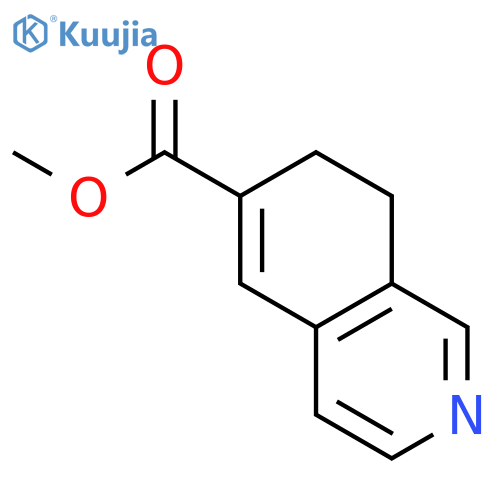 6-Isoquinolinecarboxylic acid, 7,8-dihydro-, methyl ester structure