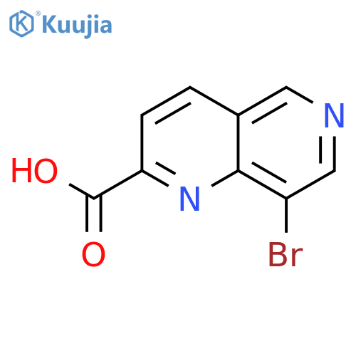 8-Bromo-1,6-naphthyridine-2-carboxylic acid structure
