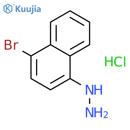 1-(4-Bromo-1-naphthyl)hydrazine, Hydrochloride Salt structure