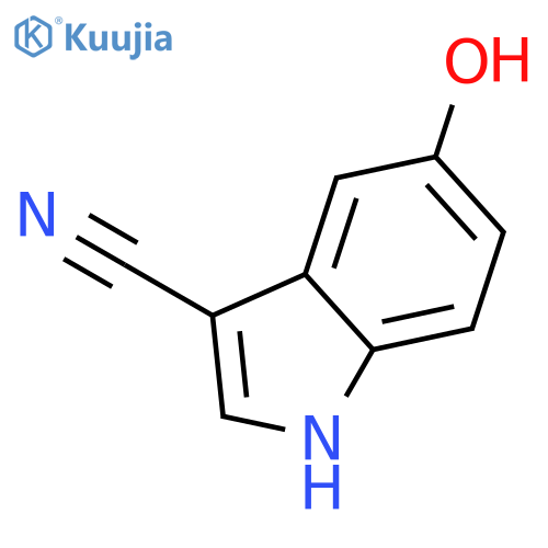 5-Hydroxy-1H-indole-3-carbonitrile structure