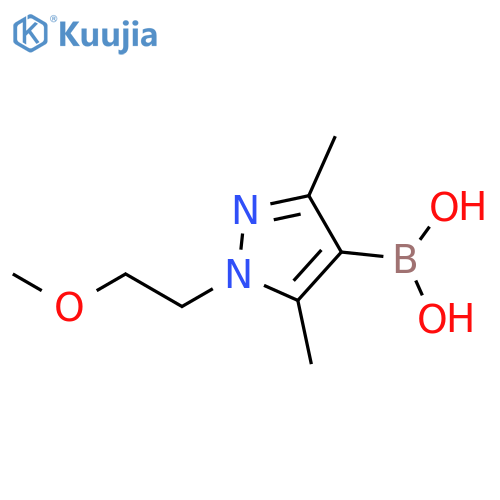Boronic acid, B-[1-(2-methoxyethyl)-3,5-dimethyl-1H-pyrazol-4-yl]- structure