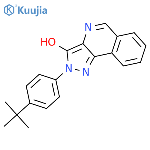 2H-Pyrazolo[4,3-c]isoquinolin-3-ol, 2-[4-(1,1-dimethylethyl)phenyl]- structure
