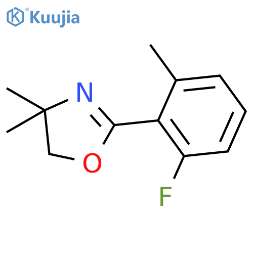 Oxazole, 2-(2-fluoro-6-methylphenyl)-4,5-dihydro-4,4-dimethyl- structure