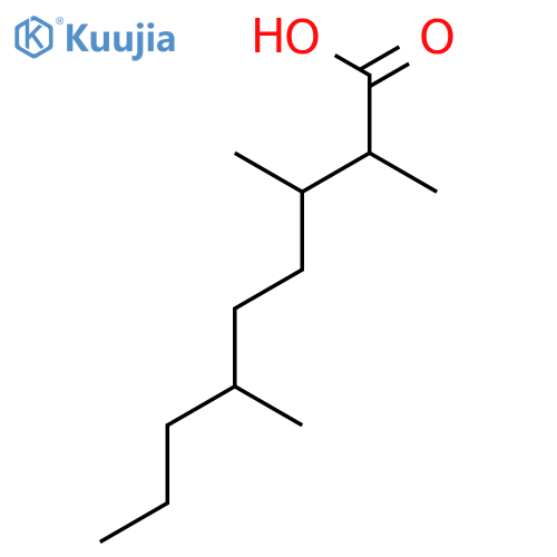 Nonanoic acid, 2,3,6-trimethyl- structure