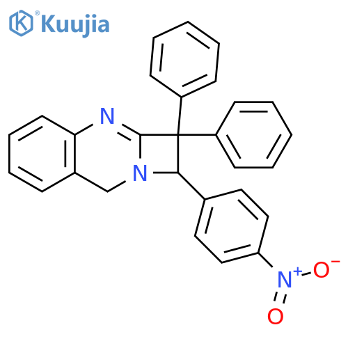 1H-Azeto[2,1-b]quinazoline, 2,8-dihydro-1-(4-nitrophenyl)-2,2-diphenyl- structure