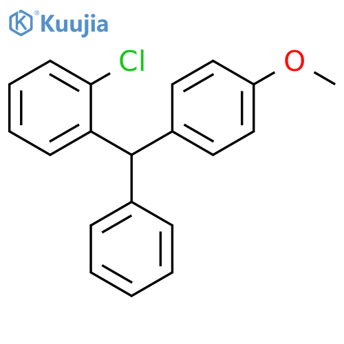 Benzene, 1-chloro-2-[(4-methoxyphenyl)phenylmethyl]- structure