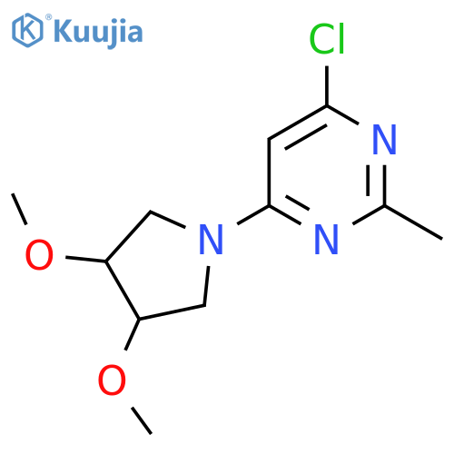 4-Chloro-6-(3,4-dimethoxypyrrolidin-1-yl)-2-methylpyrimidine structure