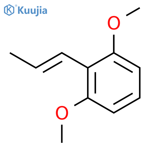 1,3-dimethoxy-2-[(1E)-prop-1-en-1-yl]benzene structure