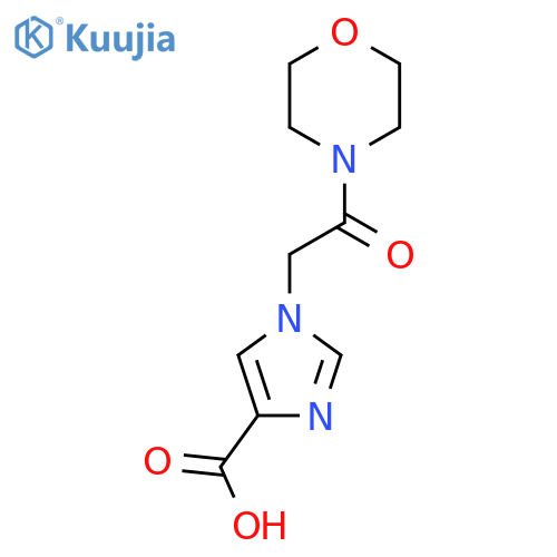 1-(2-morpholino-2-oxoethyl)-1H-imidazole-4-carboxylic acid structure