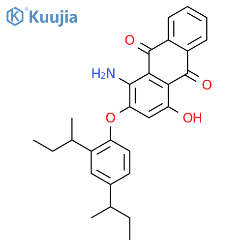 9,10-Anthracenedione,1-amino-2-[2,4-bis(1-methylpropyl)phenoxy]-4-hydroxy- structure
