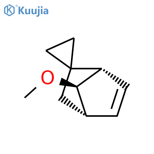 Spiro[bicyclo[2.2.1]hept-5-ene-2,1-cyclopropane], 7-methoxy-, (1alpha,4alpha,7R*)- (9CI) structure