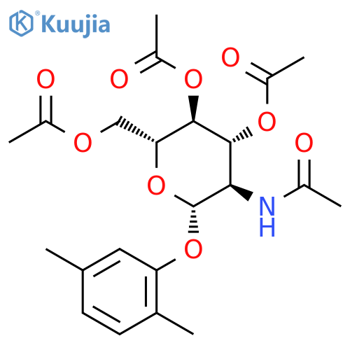 Phenylethyl 2-acetamido-3,4,6-tri-O-acetyl-2-deoxy-b-D-glucopyranoside structure