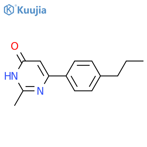 2-Methyl-6-(4-propylphenyl)pyrimidin-4-ol structure