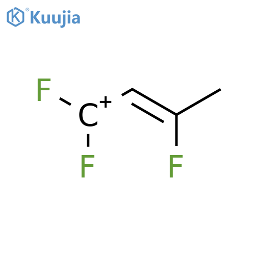 2-Butenylium, 1,1,3-trifluoro- structure