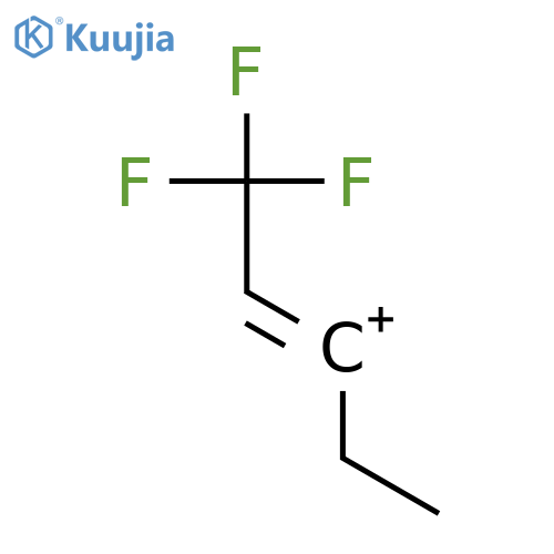 1-Propenylium, 1-ethyl-3,3,3-trifluoro- structure