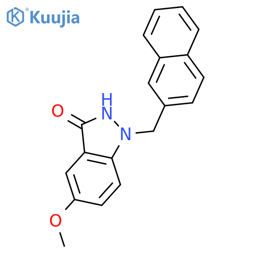 3H-INDAZOL-3-ONE, 1,2-DIHYDRO-5-METHOXY-1-(2-NAPHTHALENYLMETHYL)- structure