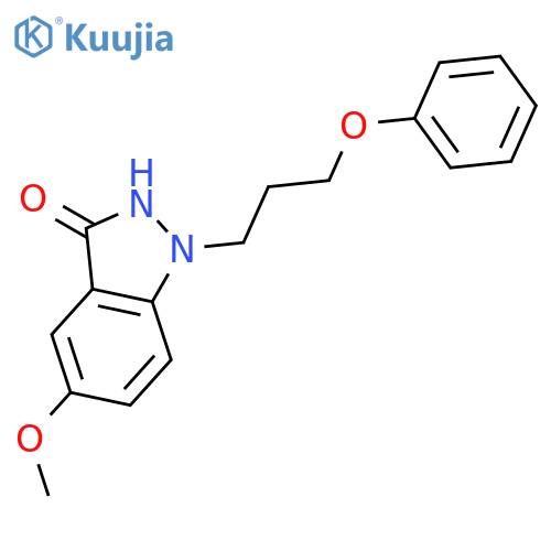 3H-Indazol-3-one, 1,2-dihydro-5-methoxy-1-(3-phenoxypropyl)- structure