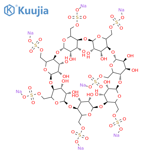 Heptakis(6-O-sulfo)-b-cyclodextrin Heptasodium Salt (>90%) structure