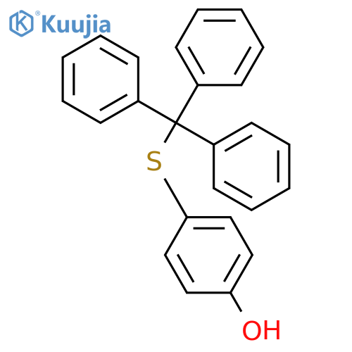 Phenol, 4-[(triphenylmethyl)thio]- structure