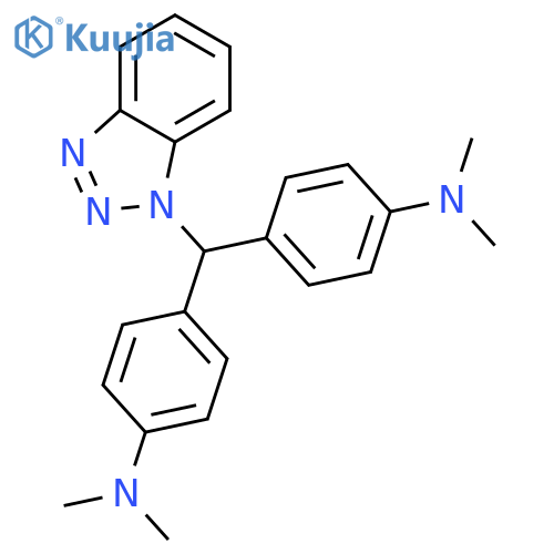 Benzenamine,4,4'-(1H-benzotriazol-1-ylmethylene)bis[N,N-dimethyl- structure