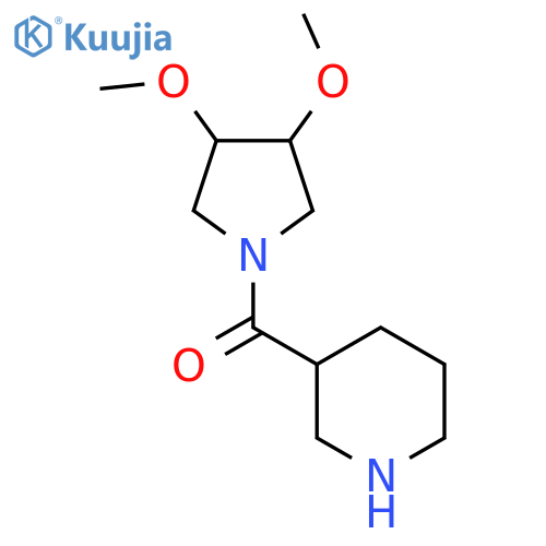 (3,4-Dimethoxypyrrolidin-1-yl)(piperidin-3-yl)methanone structure