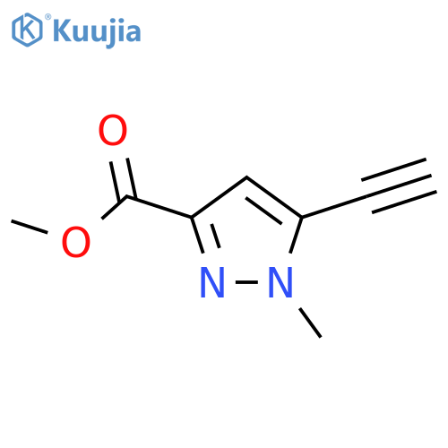 methyl 5-ethynyl-1-methyl-1H-pyrazole-3-carboxylate structure