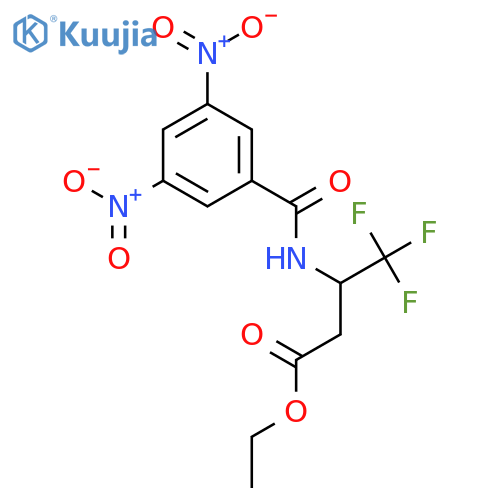 Butanoic acid, 3-[(3,5-dinitrobenzoyl)amino]-4,4,4-trifluoro-, ethyl ester structure