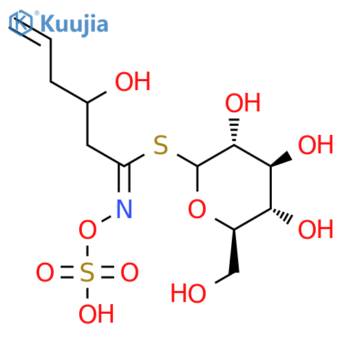 b-D-Glucopyranose, 1-thio-,1-[3-hydroxy-N-(sulfooxy)-5-hexenimidate] structure