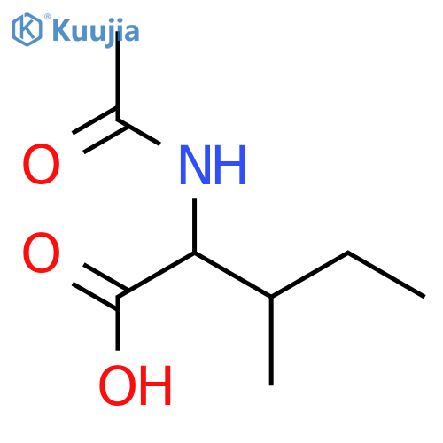 2-acetamido-3-methyl-pentanoic acid structure