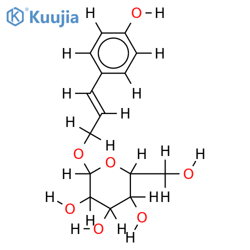 4-hydroxycinnamyl alcohol 9-O-beta-D-glucopyranoside structure
