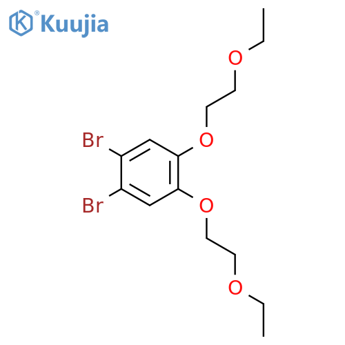 Benzene, 1,2-dibromo-4,5-bis(2-ethoxyethoxy)- structure