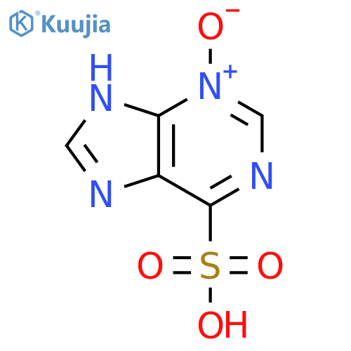 1H-Purine-6-sulfonic acid, 3-oxide structure