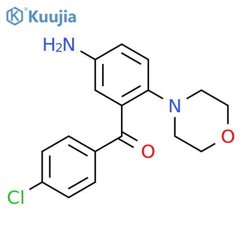 Methanone, [5-amino-2-(4-morpholinyl)phenyl](4-chlorophenyl)- structure