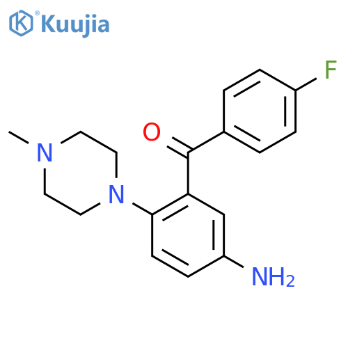 Methanone, [5-amino-2-(4-methyl-1-piperazinyl)phenyl](4-fluorophenyl)- structure