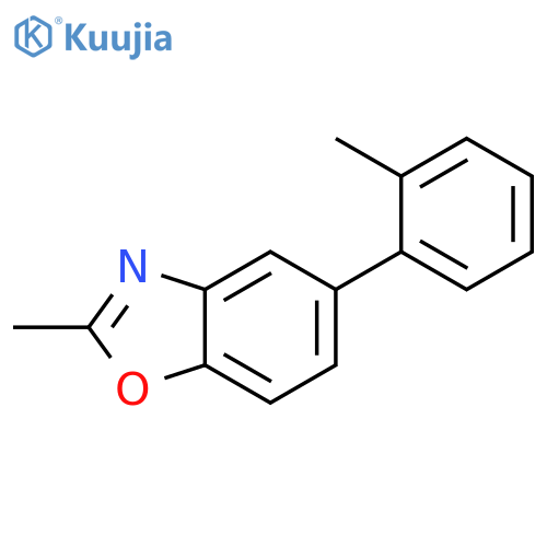 Benzoxazole, 2-methyl-5-(2-methylphenyl)- structure