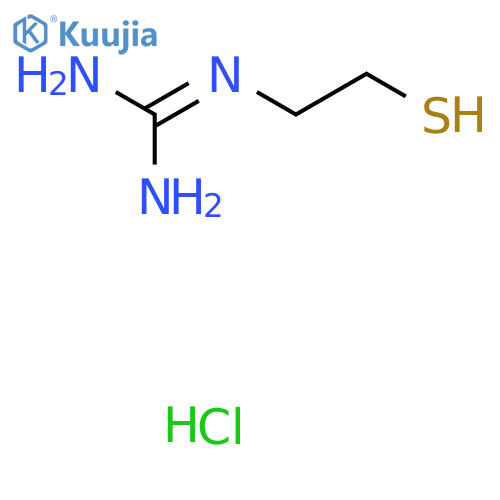 Guanidine, N-(2-mercaptoethyl)-, hydrochloride (1:1) structure