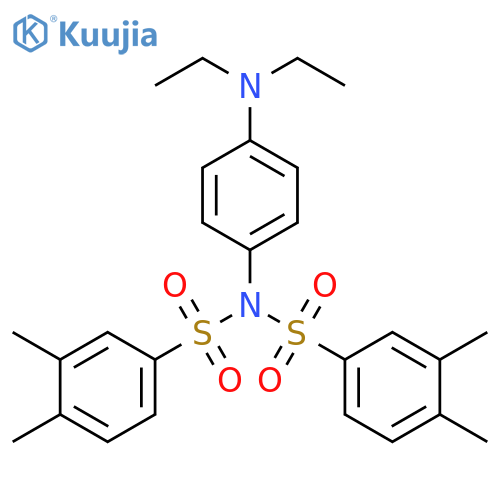 Benzenesulfonamide, N-[4-(diethylamino)phenyl]-N-[(3,4-dimethylphenyl)sulfonyl]-3,4-dimethyl- structure