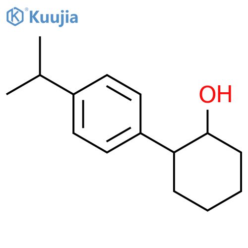 2-[4-(propan-2-yl)phenyl]cyclohexan-1-ol structure