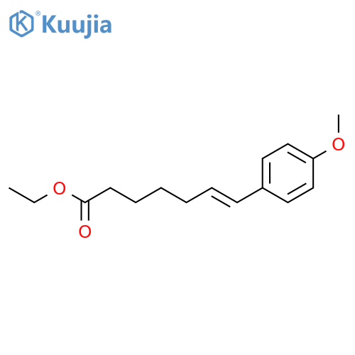 6-Heptenoic acid, 7-(4-methoxyphenyl)-, ethyl ester, (6E)- structure