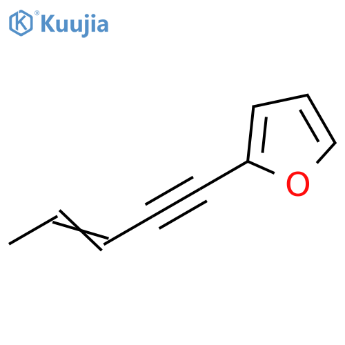 Furan,2-(3-penten-1-yn-1-yl)- structure